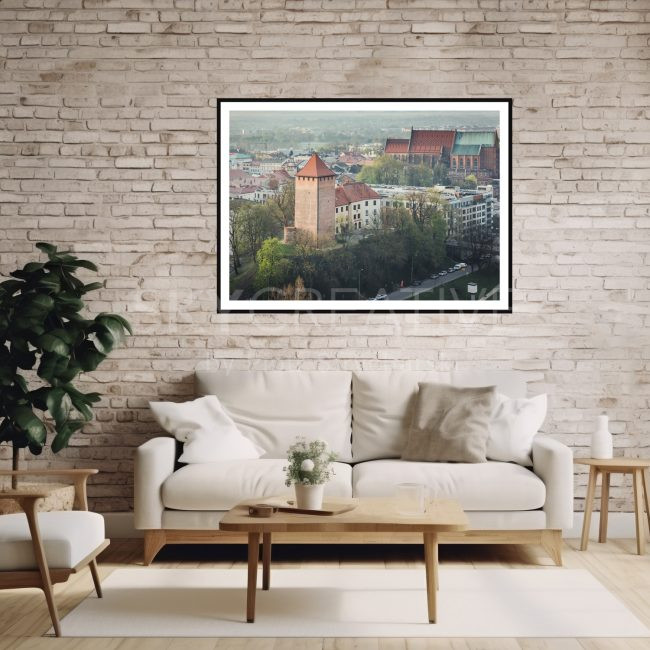 Oświęcim – Widok na Zamek Piastowski i miasto