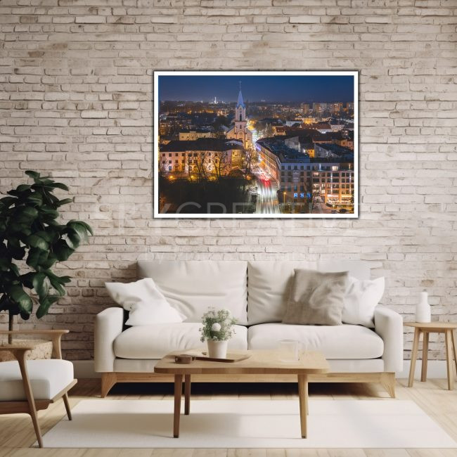 Oświęcim Nocą – Malowniczy Widok na Zamek Piastowski i Miasto